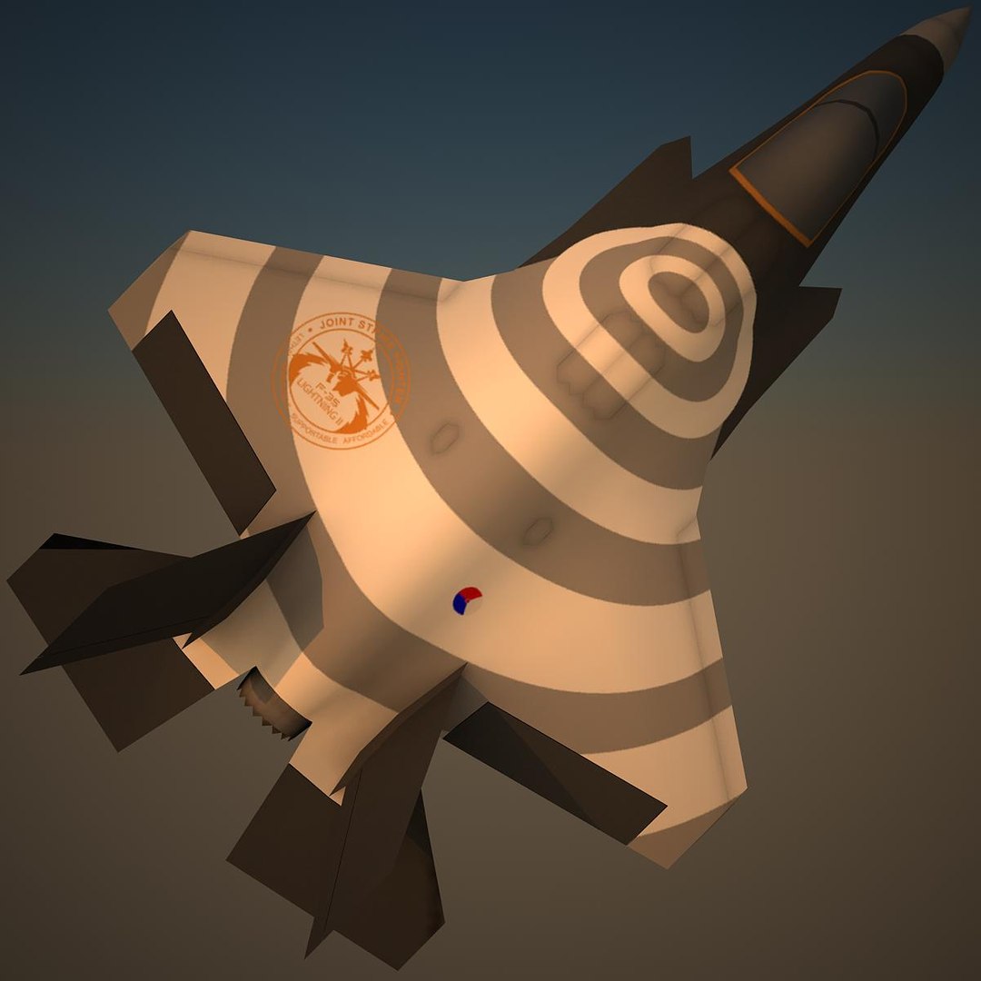 3d Model Of Lockheed Martin Rnl Fighter