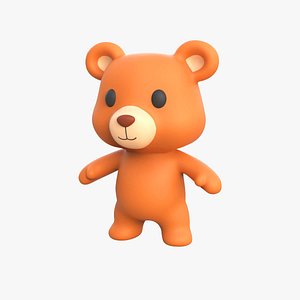Little animal baby - Bear cute - Animated 3D model