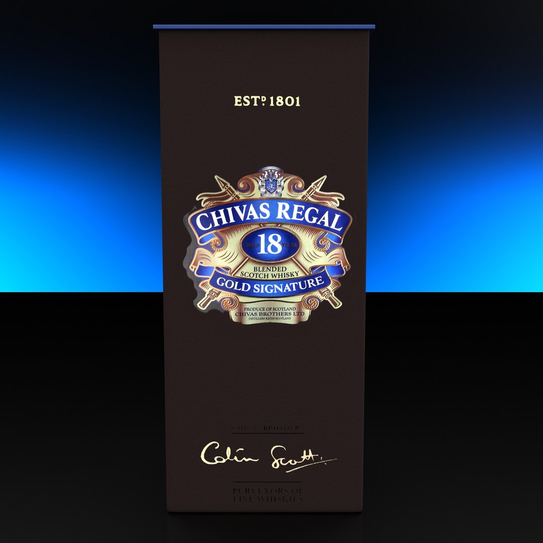Chivas Regal 18 Packaging 3d Max