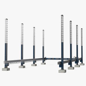 Cobod Bod2 House Construction 3D Printer Rigged