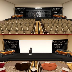 Hotel Meeting Room 46 3D model