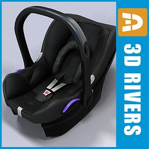 infant car seat 3d max