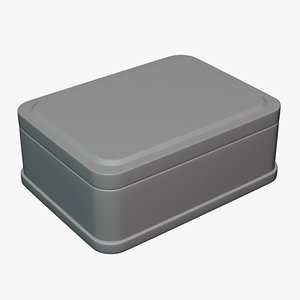 3D Basic Can Box  Geometry Only No Textures No Materials