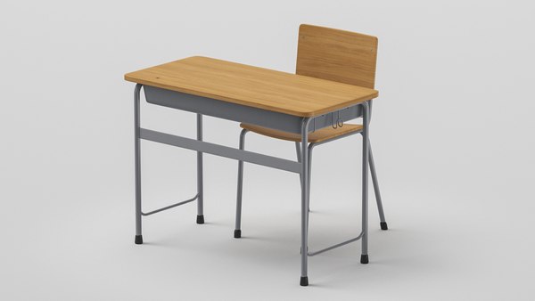 Classroom Desk And Chair 3d Model - Turbosquid 1788611