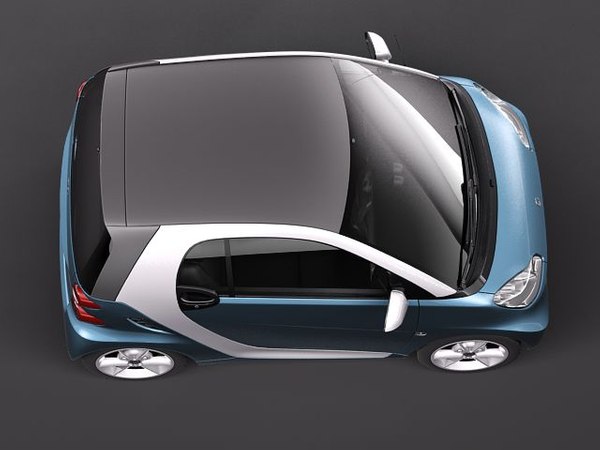 3d model smart 42 fortwo 2011