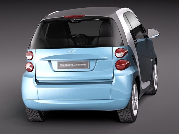 3d model smart 42 fortwo 2011