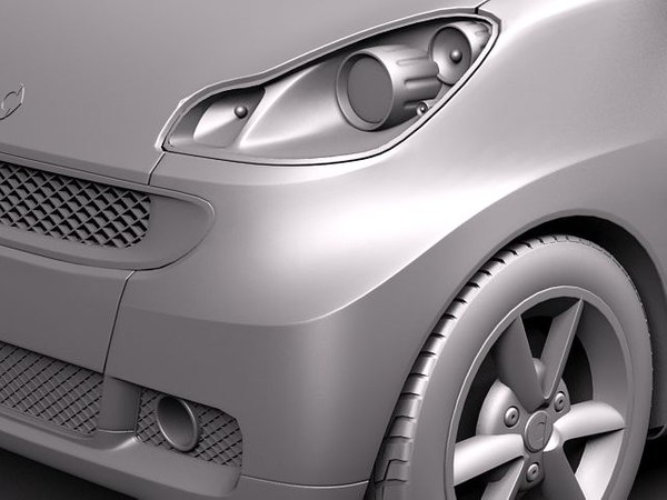 3d model smart 42 fortwo 2011