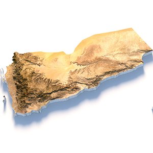 Yemen Terrain Map