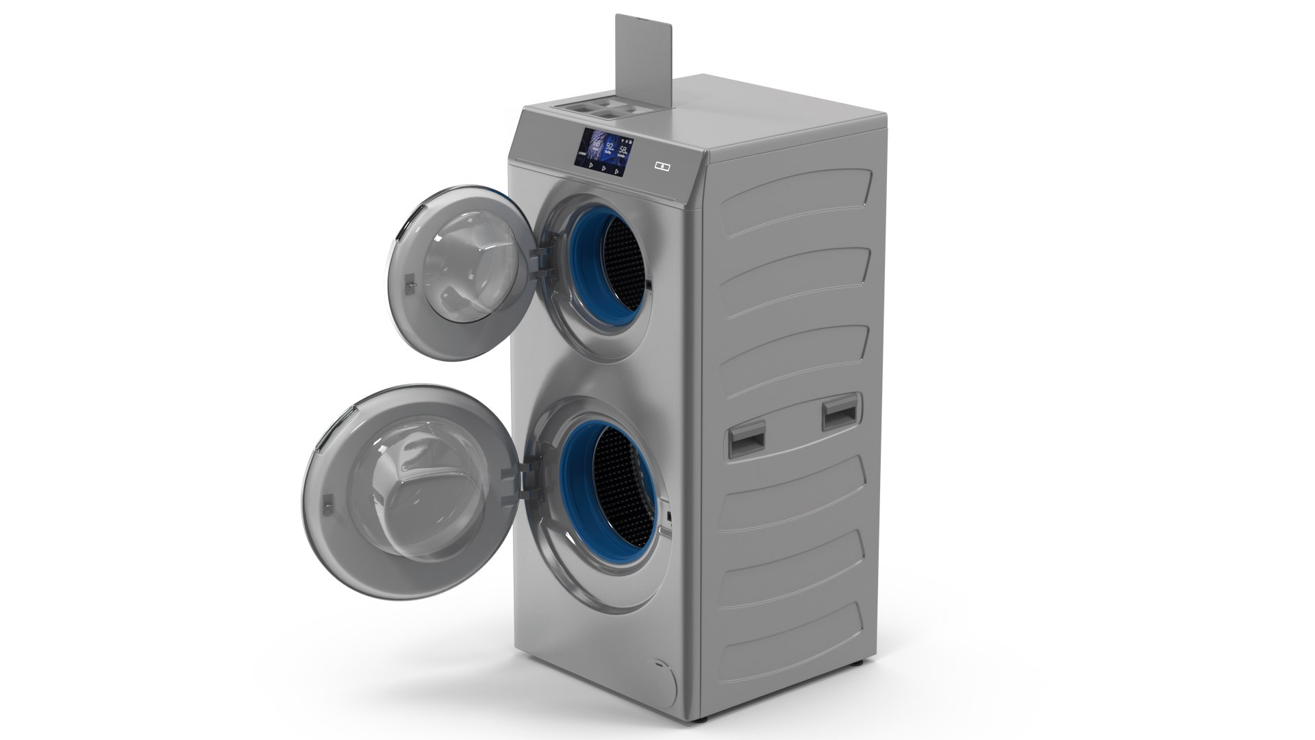 Duo Washer Dryer Machine 3D Model TurboSquid 2080720