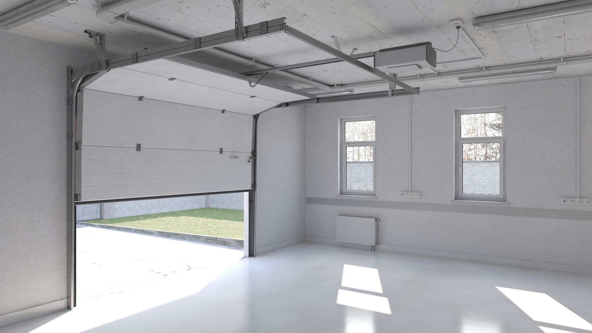 Home Garage Base Interior 1 Vray 3D Model - TurboSquid 2118927
