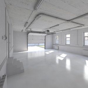 Home Garage Base Interior 1 Vray