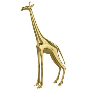 Golden giraffe figurine