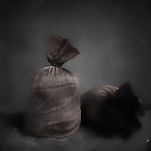 Sack item Magic item Blessing bag cloth bag package 3D model