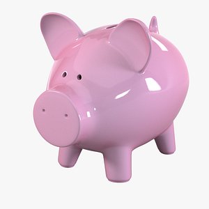 pig money bank 3d model