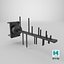 Outdoor Yagi Antenna 4G Black