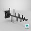 Outdoor Yagi Antenna 4G Black
