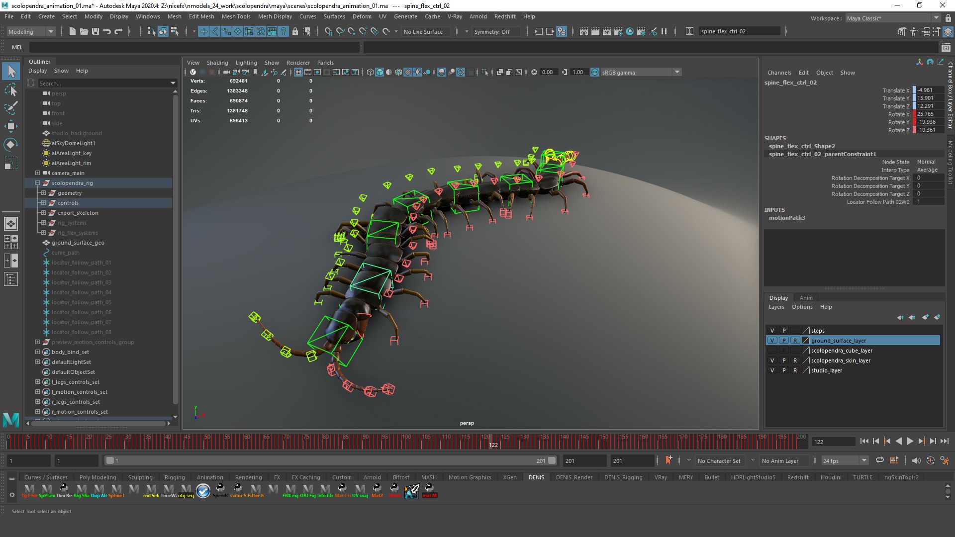 Insects Rigged Collection 3D model https://p.turbosquid.com/ts-thumb/1o/gCGyYj/6V/sclopendra_maya_screenshot_03/jpg/1776090026/1920x1080/fit_q87/0c4cbccad31e7aacb772451d017fca5c32091ab1/sclopendra_maya_screenshot_03.jpg