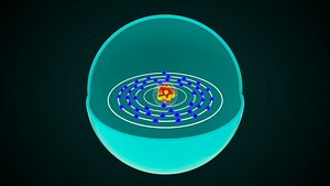 Rhodium Chemical Element 3D model