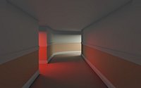liminal space industrial empty hall backroom