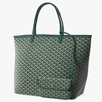 Goyard St Louis GM Bag with Wallet Green