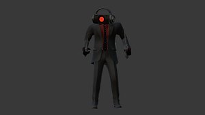 3D untitleddark speakerman model