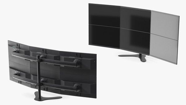modelo 3d Monitores del centro de mando 6 - TurboSquid 2370134