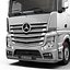3d mercedes actros container model