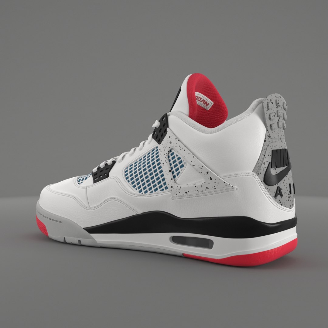 3D jordan 4 retro pbr model https://p.turbosquid.com/ts-thumb/1o/m0Sxks/kFA6E9IT/01.rgb_color.0035/jpg/1586118100/1920x1080/fit_q87/5688e722b6000ba3dca97a239b9d9ef000c73b27/01.rgb_color.0035.jpg