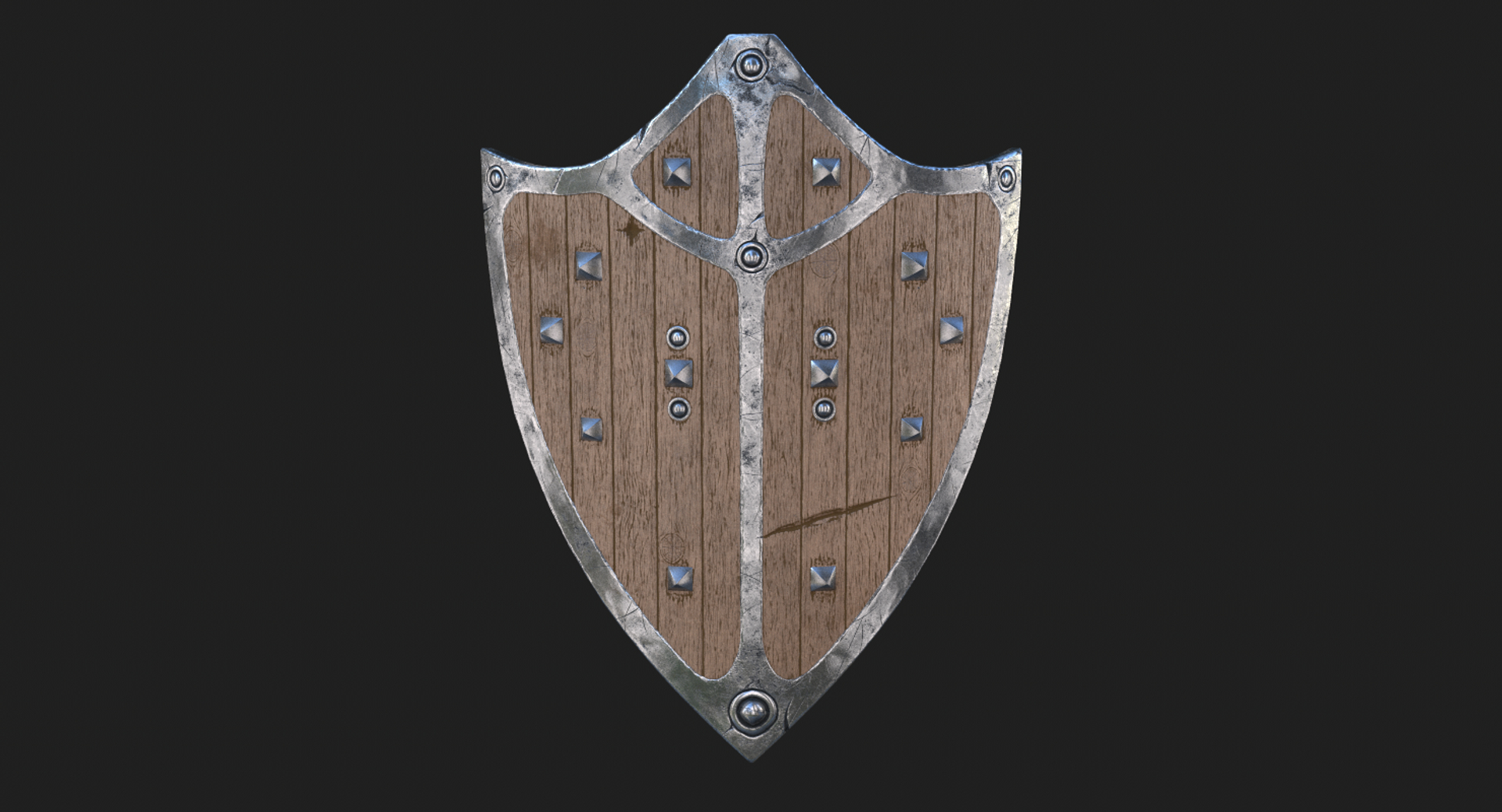 free shield corona pbr 3d model