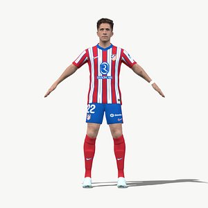 3D model 3D Rigged Giuliano Simeone Atletico Madrid 2025