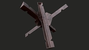 3D model pbr czech hedgehog tanks