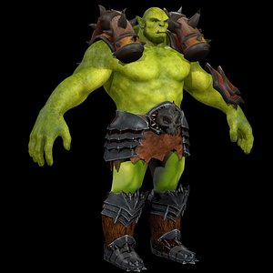 3D Orc Warrior Rigged