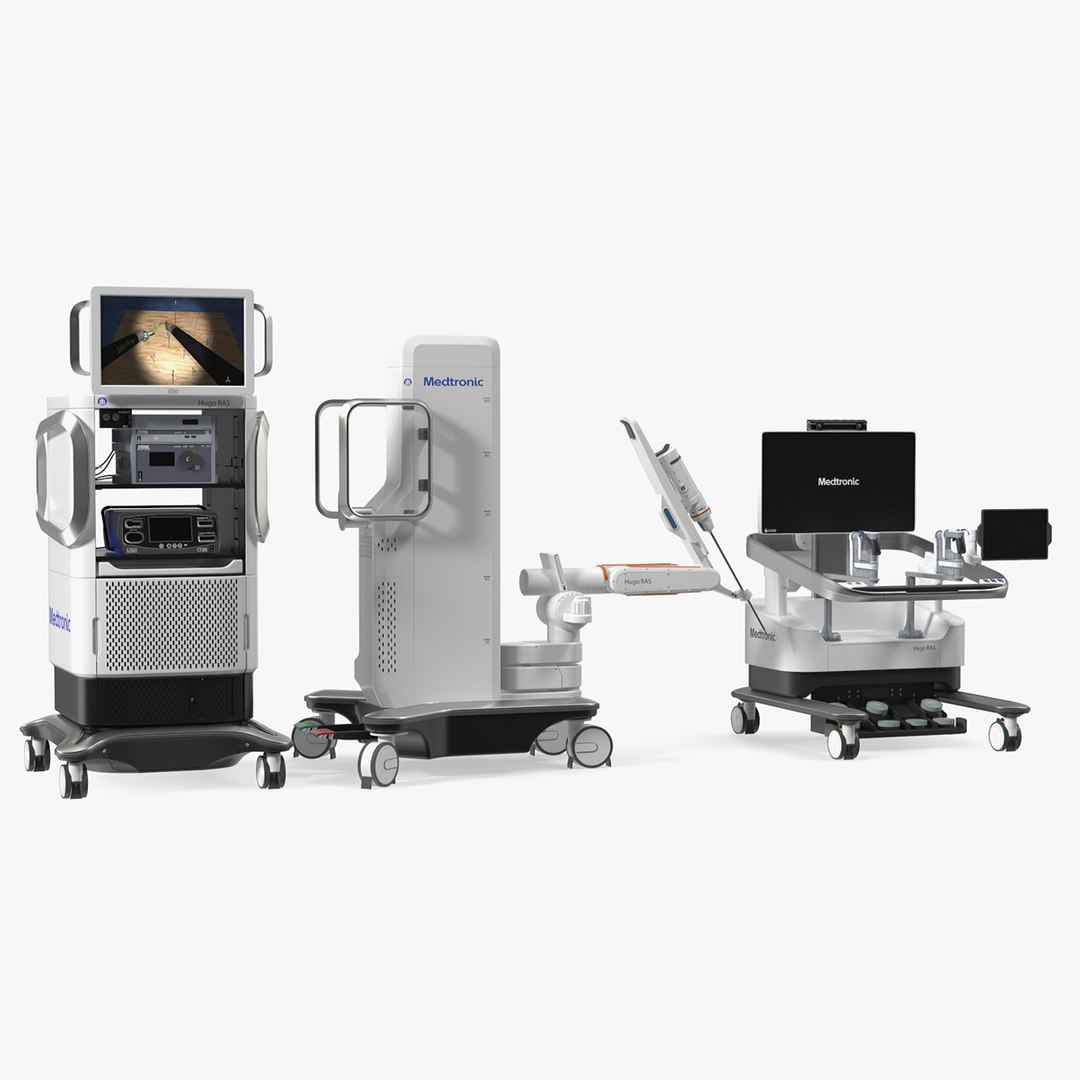 Soft Tissue Surgical Robot Medtronic Rigged for Cinema 4D 3D model preview