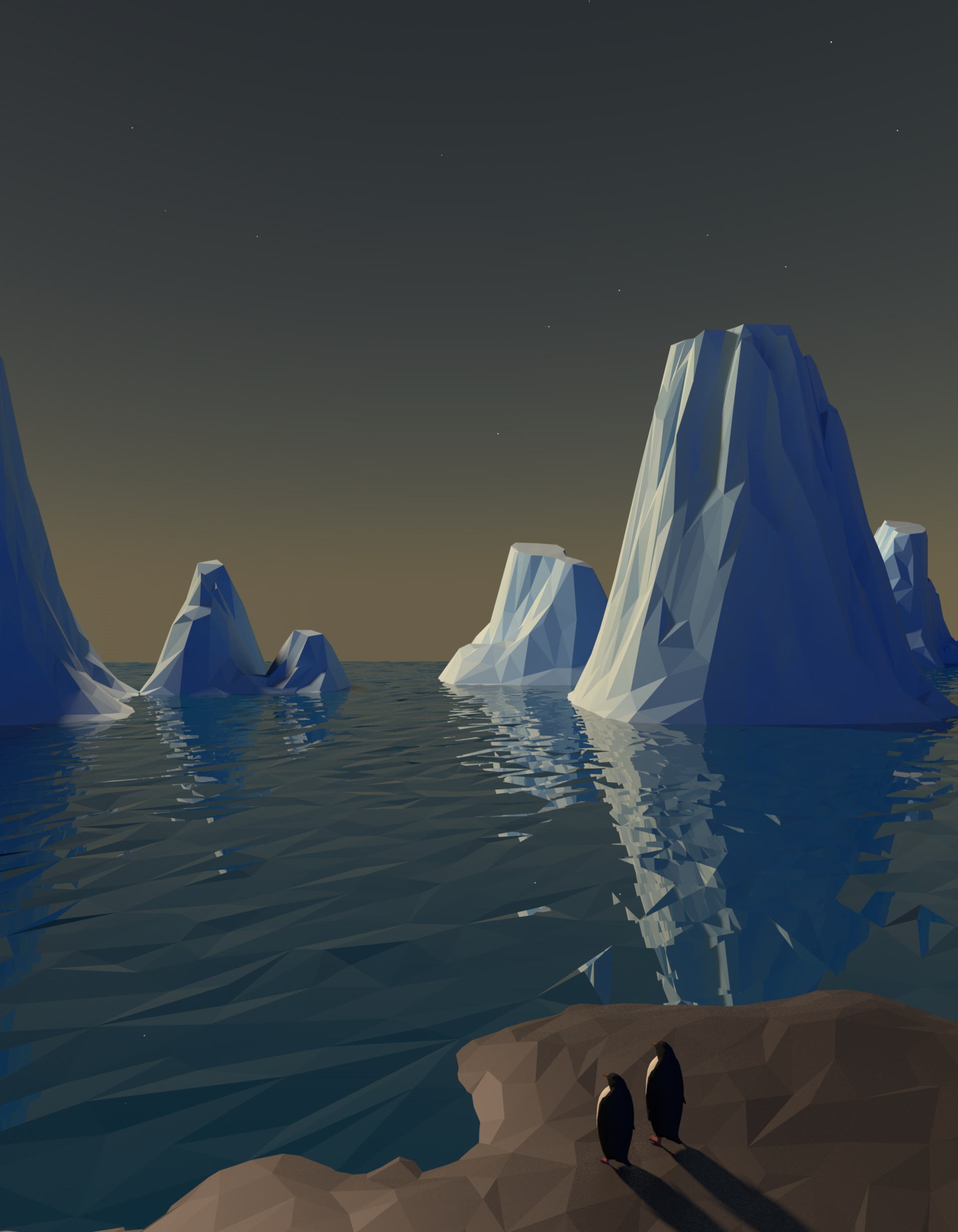 Low poly glaciers model - TurboSquid 1749645