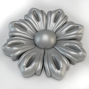stl of a flower for CNC router print