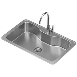 SMEG kitchen sink - LYG800 3D model