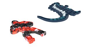 Godzilla And King Kong Pop It Fidget Toys Set 3D model