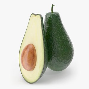 avocado photorealistic modeled 3ds