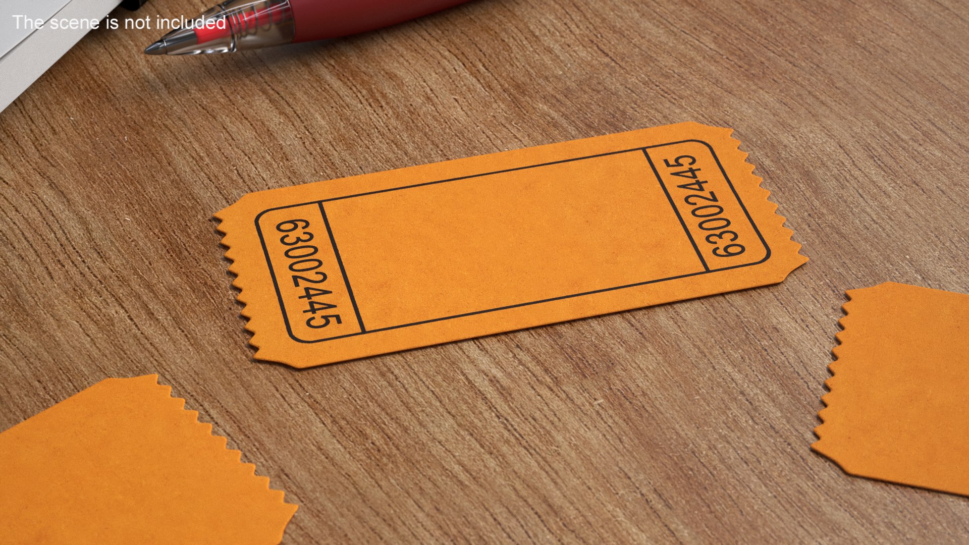 3D Event Admission Ticket Blank - TurboSquid 2215822