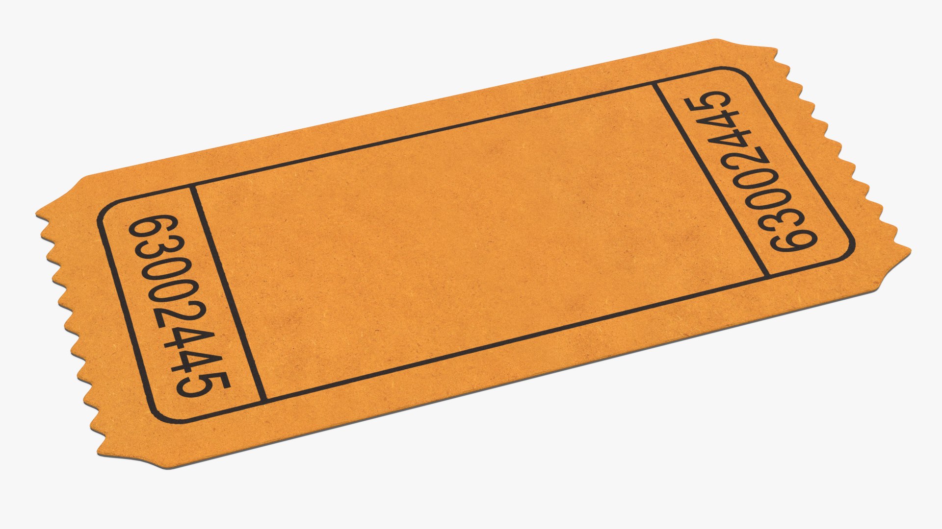 3D Event Admission Ticket Blank TurboSquid 2215822