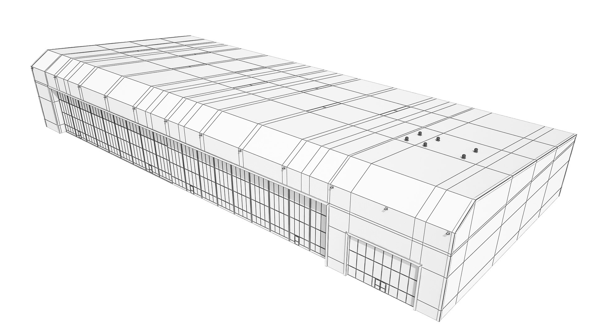 Airport Hangar Warehouse 3D Model TurboSquid 2014317