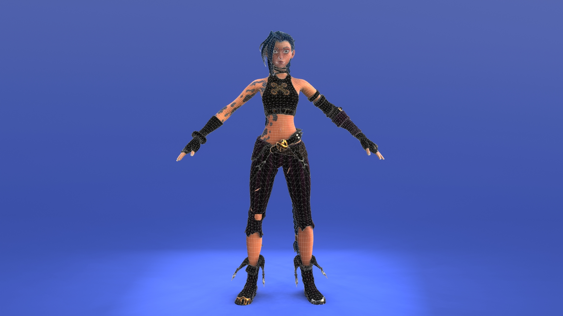 Jinx Nude Arcane 3d Turbosquid 1834024