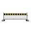 yellow-black construction barrier
