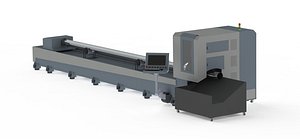 Fiber Laser Cutting Machine 3D model