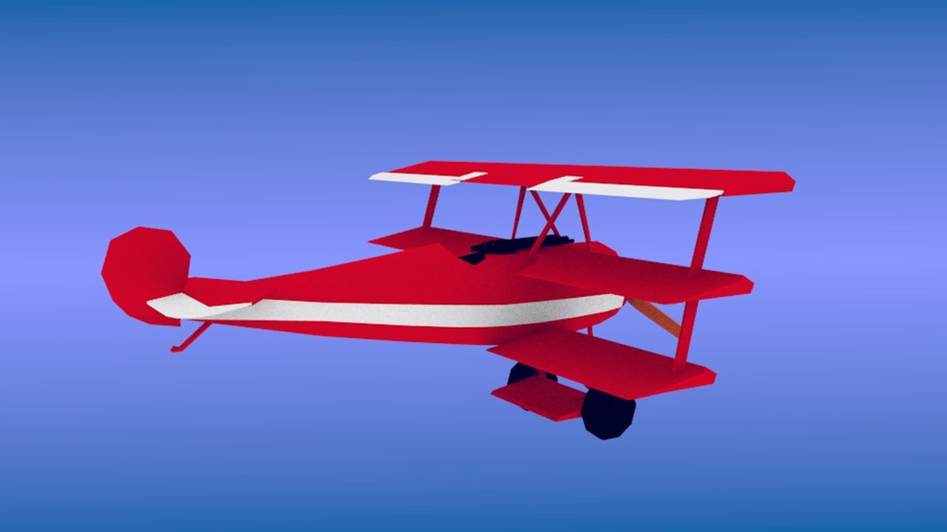 Plane triplane focker 3D model - TurboSquid 1255642