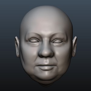 Male head 11 model