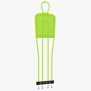 Durable Free Kick Mannequin Green 3D model