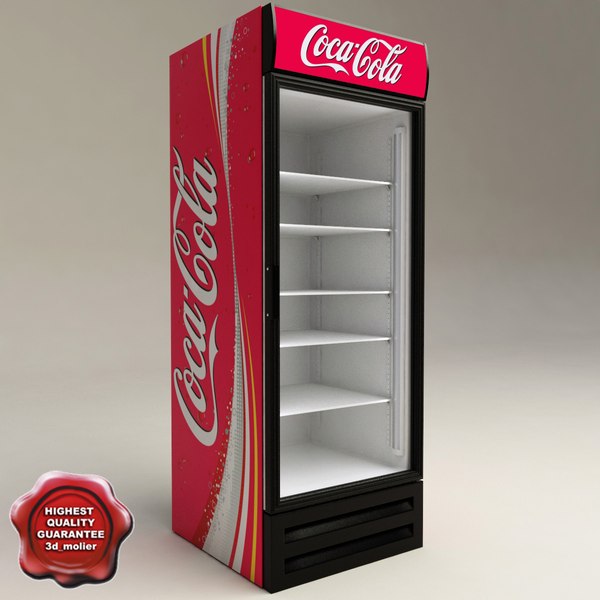 refrigerator coca cola 3d model