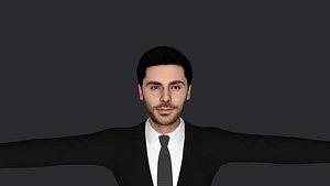 Zac Efron  Hyper Realistic Full Body Fully Rigged 3D Character 3D model