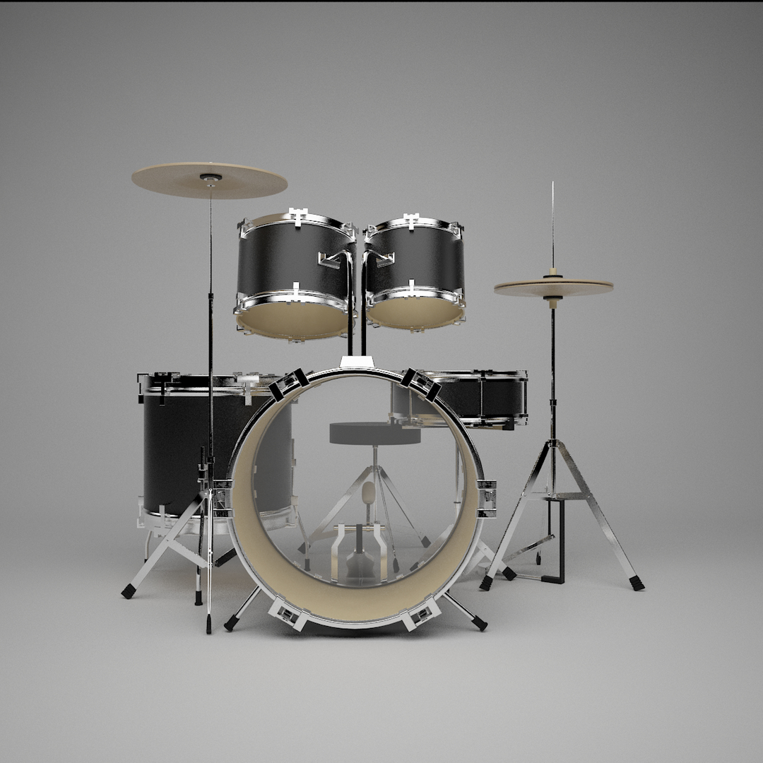 Drum Kit 3d Max